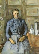 Paul Cezanne Woman with Coffee Pot (mk09) Sweden oil painting reproduction